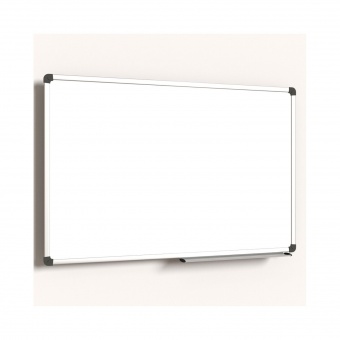 Whiteboard, 90x60 cm, mit 40 cm Ablage, Stahl weiß, Whiteboard, 90x60 cm, mit 40 cm Ablage, Stahl weiß,